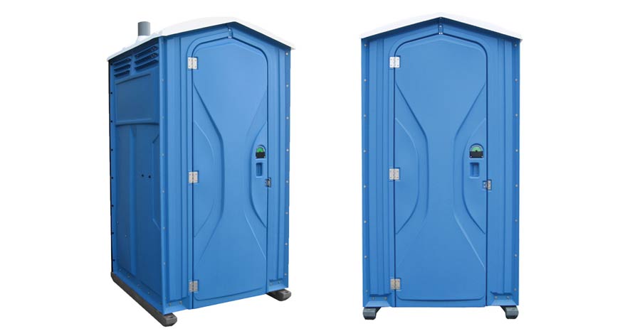 Long-term porta potty units on site in Brookfield, Wisconsin